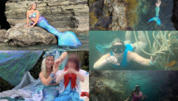 breath for 4 minutes and swim