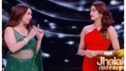 Janhvi Kapoor matches steps with Madhuri Dixit on popular Devdas song