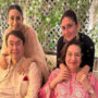 Kareena, Karisma pose with parents Randhir and Babita on Diwali
