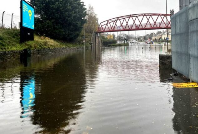 Extreme weather hits the UK, flooding rivers