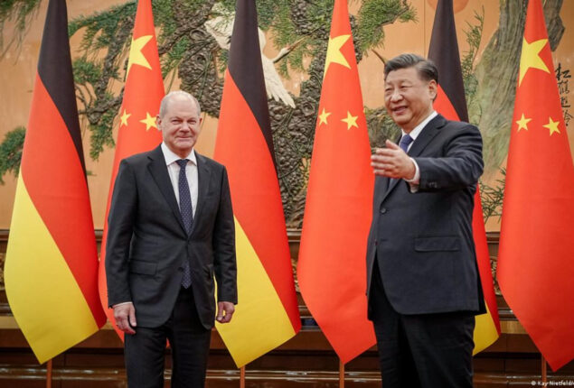 German chancellor urges China to use “influence” on Russia