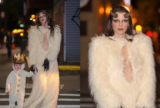Julia Fox and son Valentino dress up as Where the Wild Things Are characters for Halloween
