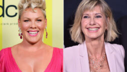 Pink pays tribute to Olivia Newton-John at 2022 AMAs