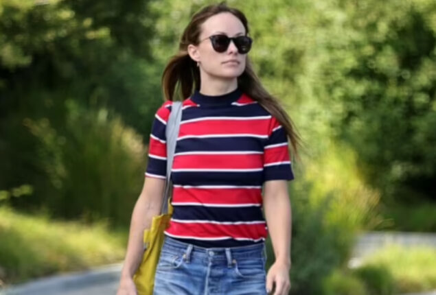 Olivia Wilde steps out in make-up free appearance amid dispute rumors with Florence Pugh