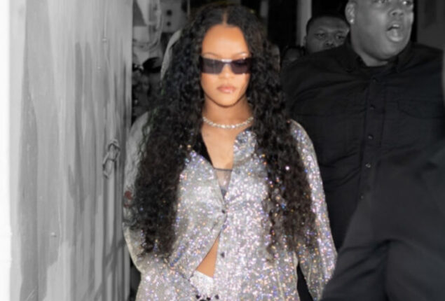 Rihanna spotted with son RZA in stylish attire