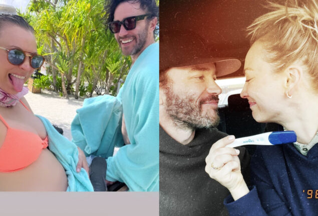 Kaley Cuoco showcases her baby bump on a tropical vacation