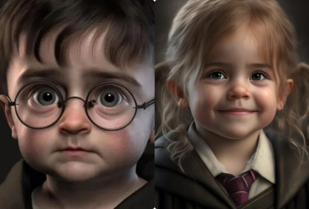 AI turns Harry Potter, Ron, Hermione, and others into toddlers!