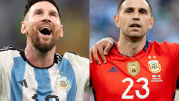 "I see a very pleased Lionel Messi" says Emiliano Martinez