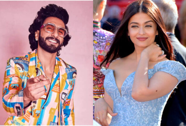 Watch: Ranveer Singh kisses Aishwarya Rai’s hands while she pulls his cheeks