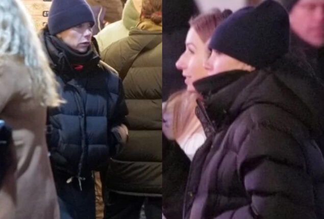Victoria Beckham almost unrecognizable in winter attire