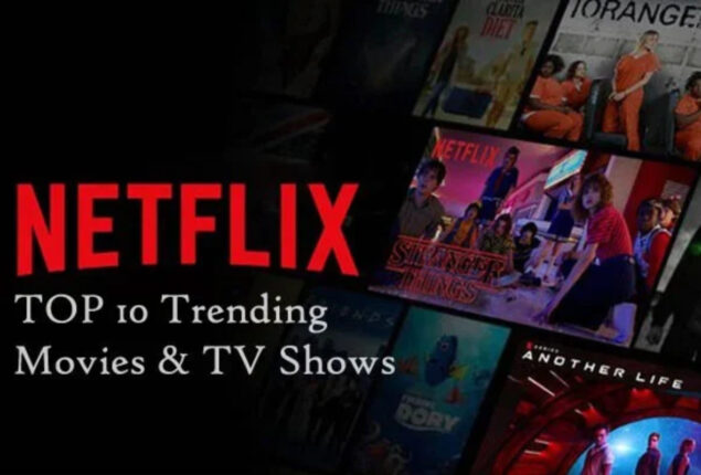 List of top 25 trending movies and series on Netflix