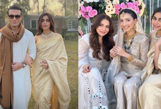 Star studded Nikkah ceremony of Saleem Sheikh’s daughter Nashmiya