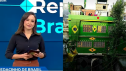 Football fever in Lyari is covered by a Brazilian TV station