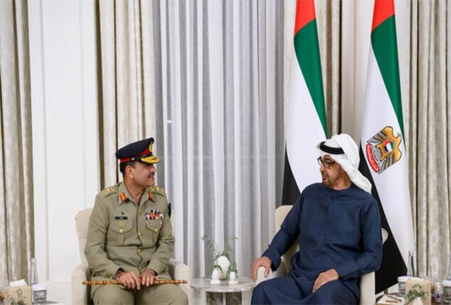 COAS Asim Munir meets UAE President Mohammed bin Zayed Al Nahyan