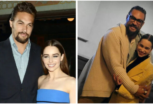 Jason Momoa, Emilia Clarke reunite at Sundance Film Festival