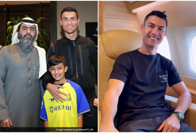 Cristiano Ronaldo arrives in Riyadh after joining Al Nassr club