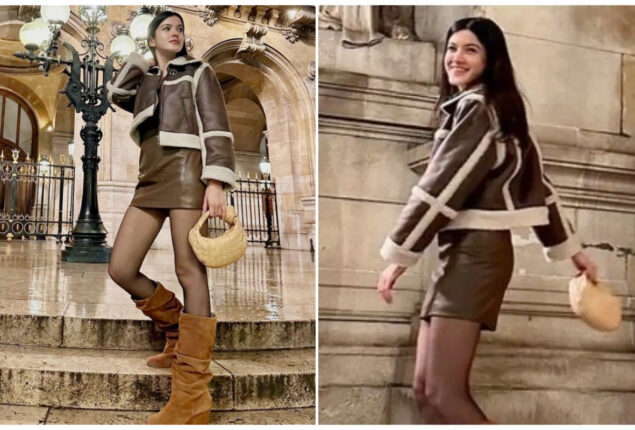 Shanaya Kapoor’s H&M jacket and Bottega Veneta Jodie bag – See Pictures