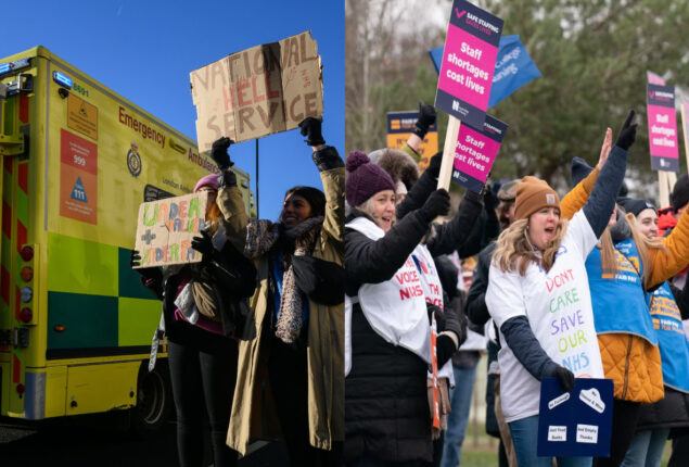 Nurses and ambulance workers to strike same day