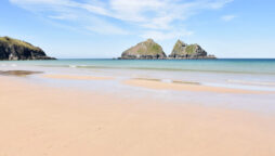 Father and son rescued by off duty lifesaver at Holywell Bay