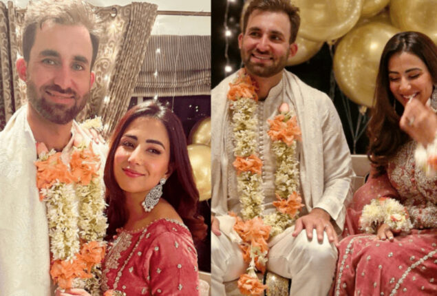 Ushna Shah gets emotional watching her bridal dress