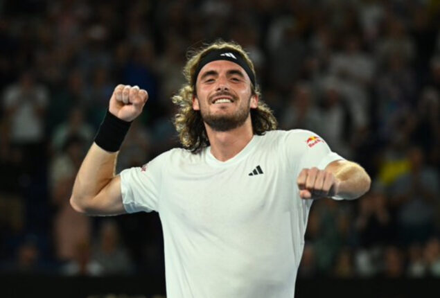 Stefanos Tsitsipas : stayed calm just like Mr Rod Laver