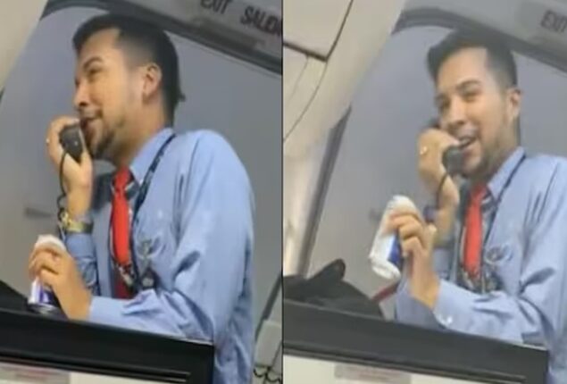 Flight attendant’s hilarious announcement left everyone laughing 