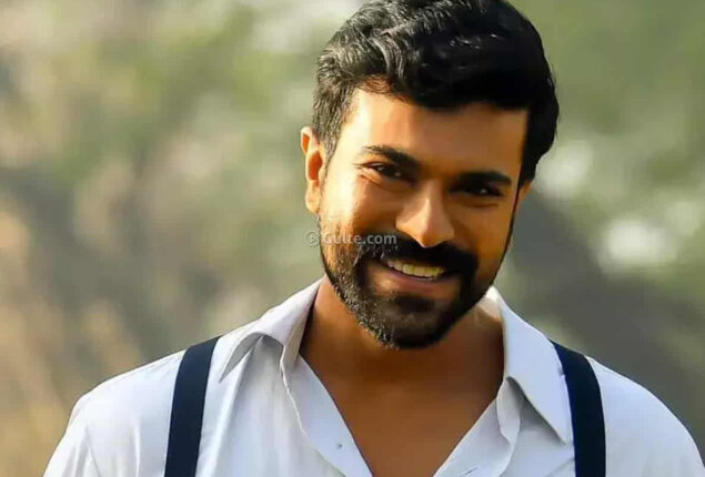 Ram Charan photographed at the airport as he prepares to fly to the U.S. for Oscars’23