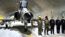 Iran reveals underground base in response to US-Israel exercises