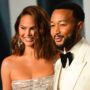 Chrissy Teigen and John Legend all cozy as they stroll after Grammys and daughter’s birth