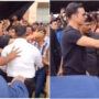 Akshay Kumar hugs fan who jumped the barricade to greet him