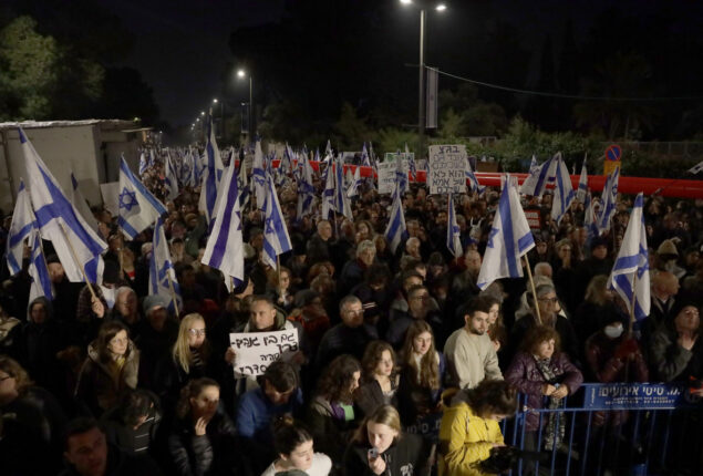 Nearly 160,000 protest against Netanyahu’s judicial overhaul