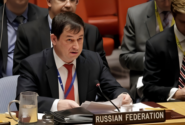 Russia’s UN ambassador accused the West of arm twisting to isolate Moscow