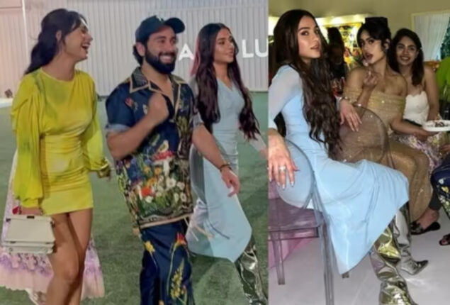 Nysa Devgan laughs nonstop at a Mumbai event 