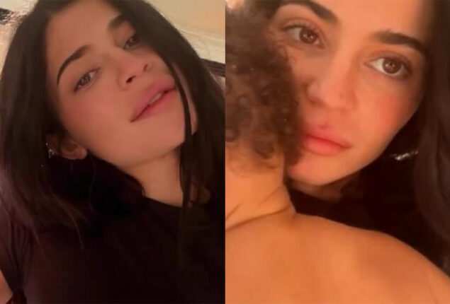 Kylie Jenner gives her 1-year-old son first flying kiss in a cute video