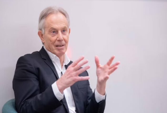 Tony Blair believes the war will stop only when Putin realizes he cannot succeed