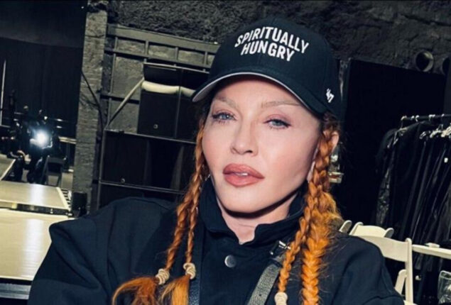 Madonna flaunts new look and jokes about ‘swelling from surgery’
