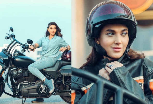 Sana Fakhar’s cool photoshoot with Harley Davidson