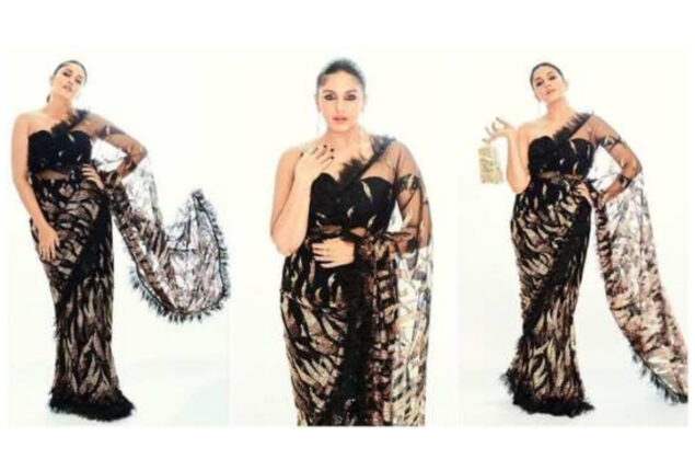 Saree-clad Huma Qureshi’s glamorous avatar