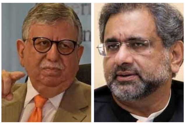 Shahid Khaqan Abbasi opposes Tarin’s arrest