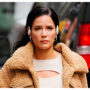 Halsey struts poses for the camera during Paris Fashion Week