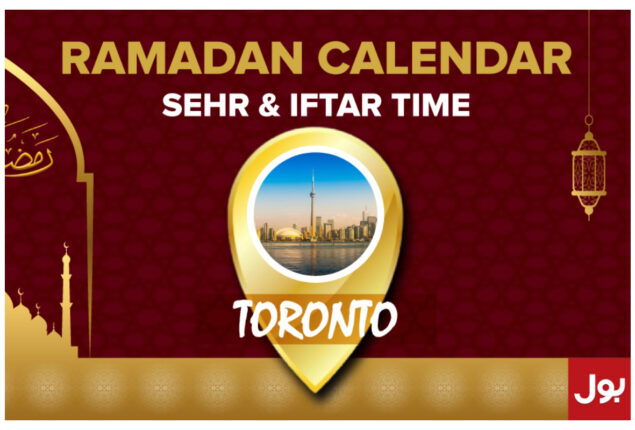 Ramadan Calendar Toronto 2023 – Sehri and Iftar timing in Toronto