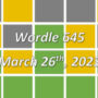 Wordle today March 26, 2023: Here’s answer