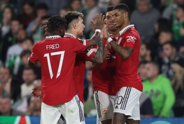 United move into Europa League quarterfinals after goal from Marcus Rashford