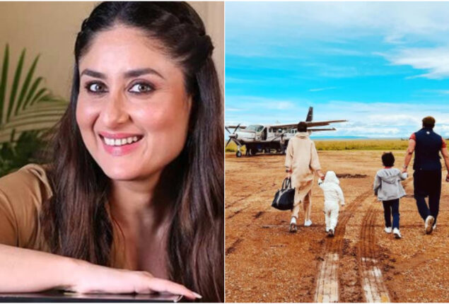 Kareena Kapoor and Saif Ali Khan share a picture of leaving Africa