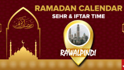 Ramadan Calendar Rawalpindi 2023