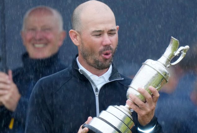 Brian Harman clinches his first major title at Open Championship