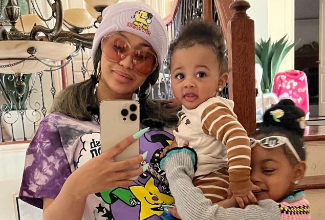 Cardi B keeps her children “constantly” around her family