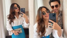 Saboor Aly and Ali looks fabulous in their vacation pictures from baku