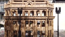 Cardboard Building Takes Over Newcastle City Centre
