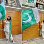 Areeba Habib Embracing Independence Day with the National Flag
